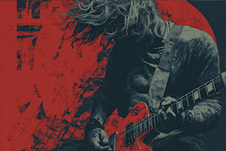 create a vintage, rock or metal band t shirt design