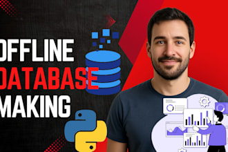 create a secure offline database system for your business