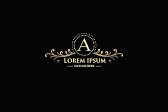 design outstanding luxury gold logo in 12 hours
