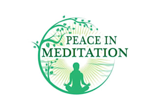 create graceful and fantastic meditation logo design