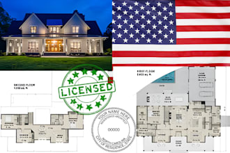 architectural drawing floor plan blueprint for al ca tx co building permit