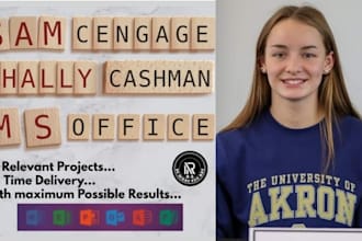 do your sam cengage and ms office projects