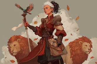illustrate epic fantasy characters with cinematic detail