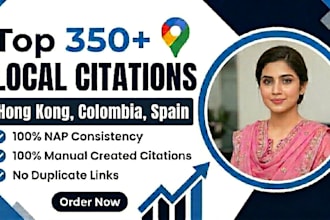 do 350hong kong,colombia,spain local citations for local seo