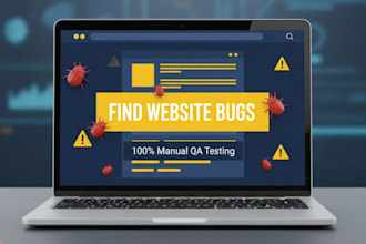 do manual website QA testing and find bugs