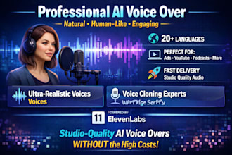 craft ai voice overs in your voice using eleven labs