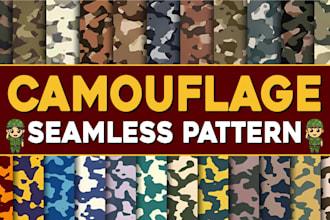 design camouflage seamless vector pattern for printing