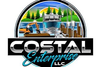 design modern boat lift logo