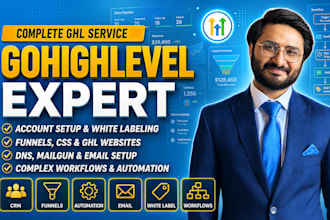 be your gohighlevel expert, ghl website, ghl landing page