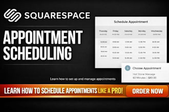 create squarespace appointment scheduling booking website payment forms website