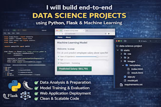 do data science, deep learning, machine learning and python projects