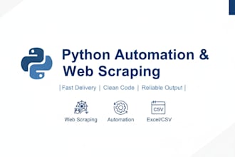 develop python web scraping and automation scripts