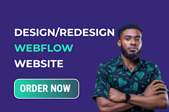 design and develop rensponsive websites with webflow, figma