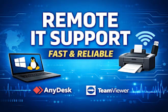 fix computer, printer, and network issues remotely