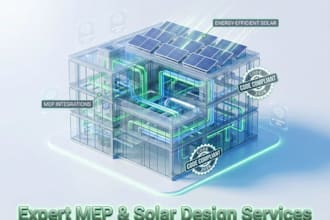 do civil and structural design, electrical, hvac, plumbing, drainage, solar mep