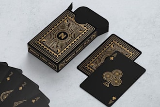 design tarot card and card game art for tcg and playing cards