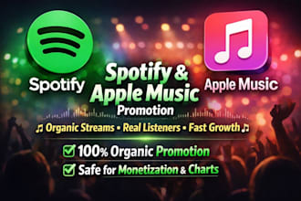 boost spotify promotion, apple music promo, organic music marketing fast