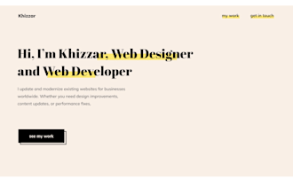 update your website and make it look professional