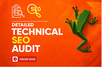 perform a detailed technical SEO audit and website analysis with action plan