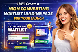 create a high converting waitlist landing page for your launch