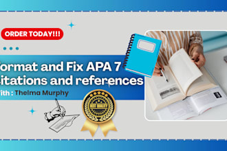 format and fix apa 7 citations and references