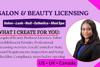 guide you on salon and beauty business licensing in the US or UK