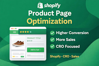 do shopify product page optimization to boost sales and conversions