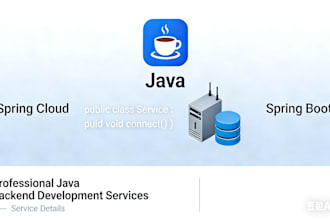 full stack development including java spring boot and spring cloud