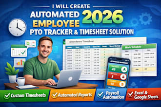 create an automated 2026 employee pto tracker and timesheet in google sheets