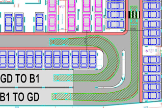 traffic impact assessment, parking layout optimization, swept path analysis