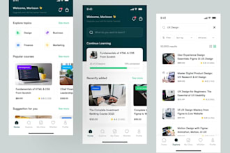 develop ai powered online course app, educational app like skillshare, udemy