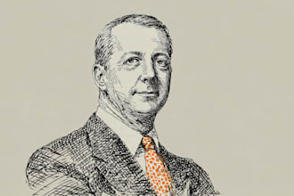 draw a hedcut wsj portrait style from photo