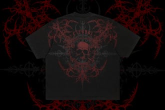 do dark art, horror, gothic illustration for tshirt