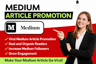 run viral engagement followers with targeted medium promotion for real readers
