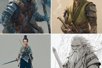 draw you a fantasy character art