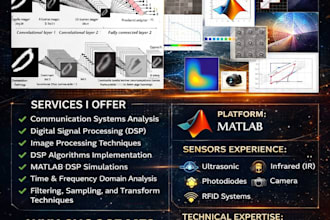 professionally solve dsp, communication systems, image processing problems