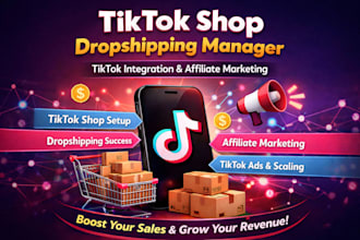 setup tiktok shop dropshipping manager tiktok integration affiliate marketing