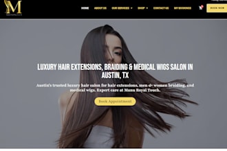 design hair salon website spa website nail salon beauty cosmetic booking website