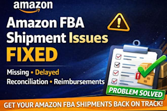 fix amazon fba shipment issues, reconciliation errors, and inbound problems