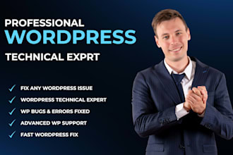 be your professional wordpress technical expert