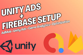 game analytics, admob, unity ads, firebase unity, game optimization