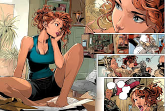 draw comic book in any style based on your script