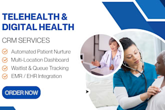setup telehealth CRM mend getwell caredesk updox televox klara oceanmd zocdoc