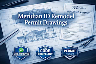 create residential remodel permit drawings in meridian idaho