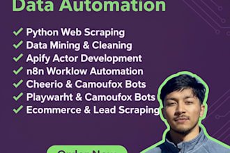 do web scraping, web automation, apify actor and website