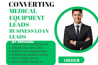 generate medical equipment loan leads equipment financing business loan leads