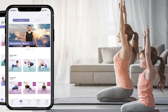 build meditation app,fitness app, gym app, yoga app, affirmation app, health app