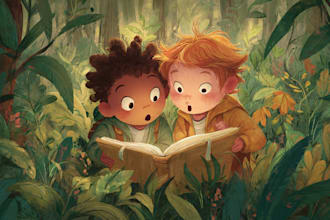 illustrate children book illustration, children picture book illustration