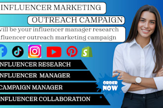 find best influencer marketing research outreach manager influencer campaign