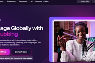 develop ai dubbing saas, multilingual dub app, and video translator